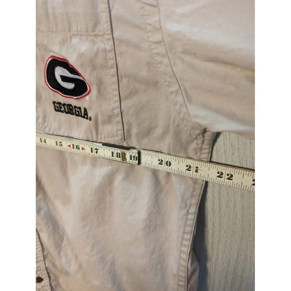 Three Square Royce Apparel Georgia Shirt Mens Tan Button Down Sz Large L - Picture 5 of 8